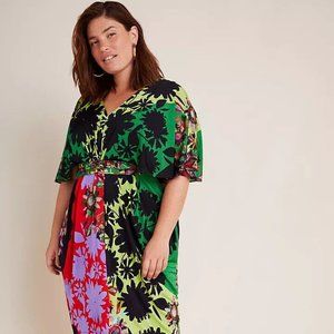 Anthropologie Sabatina Mini Dress Floral 1X